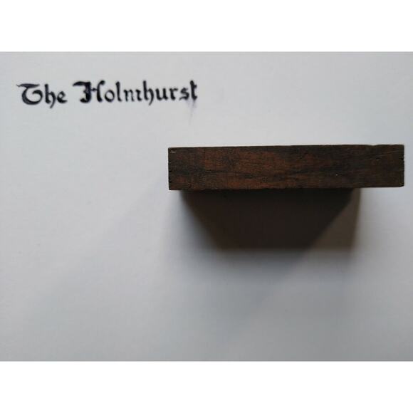 The Holmhurst Hotel Old Atlantic City Letter Press Printer Block Ink Stamp NJ - Picture 4 of 5